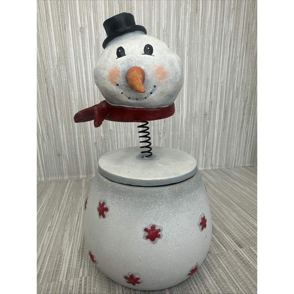 Snowmen Vainilla‎ Candle Rustic Colorful Christmas Decor